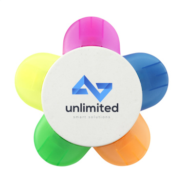 Logo trade business gift photo of: Bloom Recycled Milk-Carton highlighter